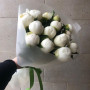15 белых пионов — вид 3